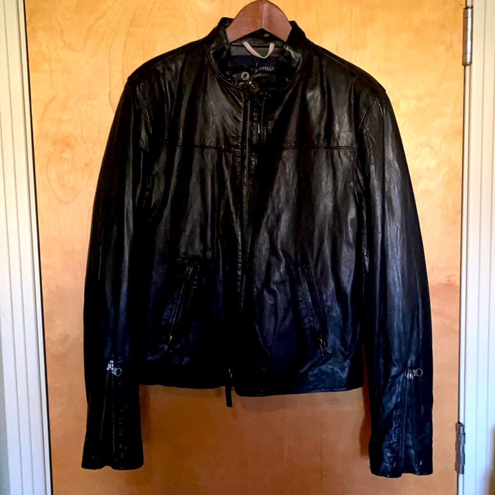 Armani Jeans Leather Jacket